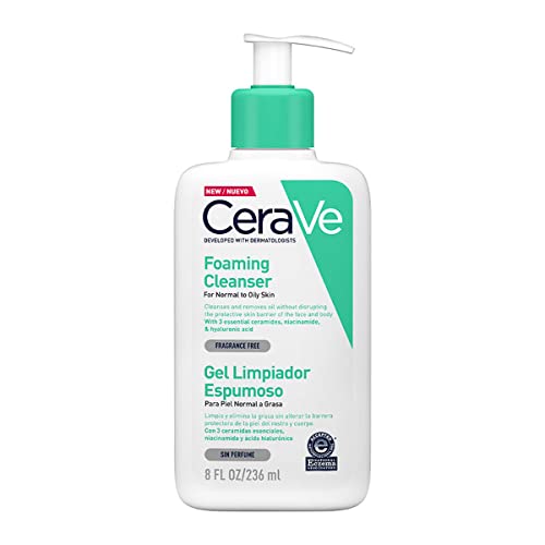 CeraVe Schäumendes Reinigungsgel für normale bis fettige Haut, Reinigung für...
