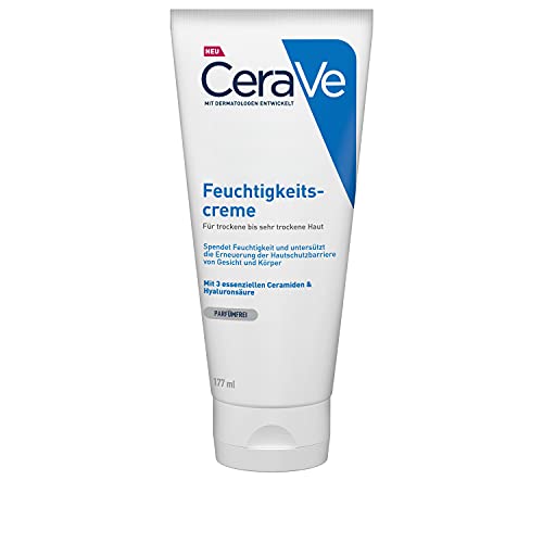 CeraVe Feuchtigkeitscreme für Körper und Gesicht, Creme für trockene bis sehr...