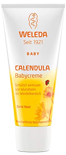 WELEDA Baby Calendula Babycreme, Naturkosmetik Wundsalbe für den Schutz...