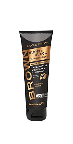 Tannymaxx Brown Super Black Gold Edition Tanning + Bronzing Lotion, 125 ml