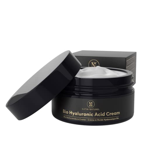 Bio Hyaluronsäure Creme - 100ml - Vegan - Hyaluron Anti Falten Creme Damen mit...