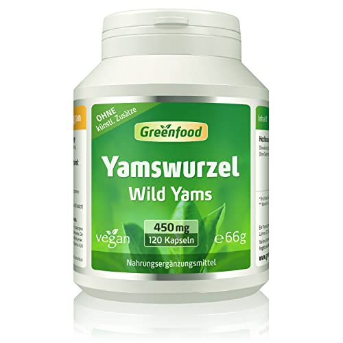 Yamswurzel (Wild Yams), 450 mg, hochdosierter Extrakt (mind. 20% Diosgenin), 120...