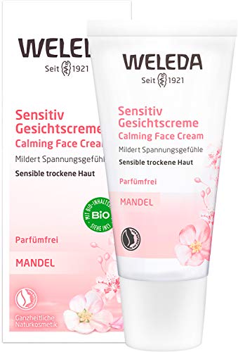 WELEDA Bio Mandel Sensitiv Gesichtscreme, Naturkosmetik Feuchtigkeitscreme zur...