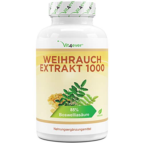 Weihrauch Extrakt - 365 Kapseln - Premium: 85% Boswellia-Säure - Hochdosiert...