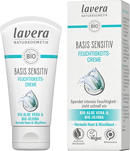 lavera basis sensitiv Feuchtigkeitscreme Bio Aloe Vera & Jojoba ∙ Intensive...