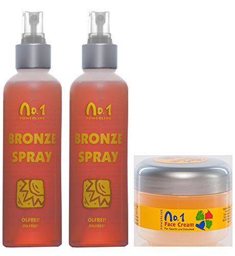 Joveka Bronze Spray, Bräunungsintensivierer 2 X 200 ml. + 1 X Joveka Face Cream...