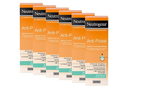 Neutrogena Anti-Pickel Gesichtscreme, Tägliche Feuchtigkeitspflege, mit Aloe...
