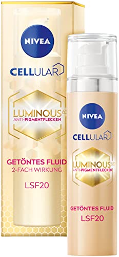 NIVEA Cellular Luminous 630 Anti-Pigmentflecken Getöntes Fluid LSF20 (40 ml),...