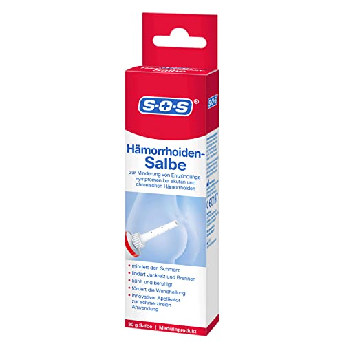 SOS Hämorrhoiden-Salbe, 1 x 30g Tube, zur Minderung von Entzündungssymptomen...