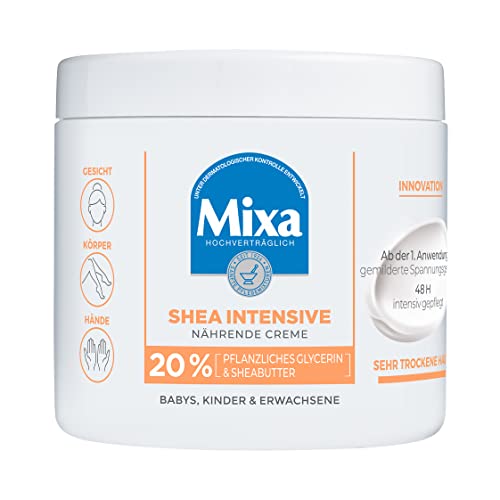 Mixa Shea Intensive Nährende Creme mit 20% pflanzlichem Glycerin und Sheabutter...