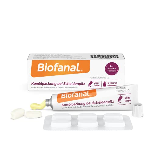 Biofanal Kombipackung bei Scheidenpilz: Vaginaltabletten und Salbe mit Nystatin...