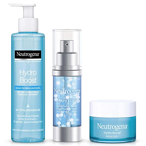 Neutrogena Hydro Boost Geschenk Set Gesichtspflege Set mit Aqua Reinigungsgel,...