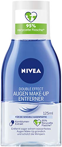 NIVEA Double Effect Augen Make-Up Entferner (125 ml), Make-Up Entferner für die...