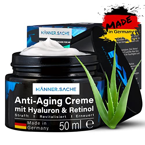 50ml Anti Aging Creme Männer & Anti Falten Creme Made in Germany, vegane BIO...