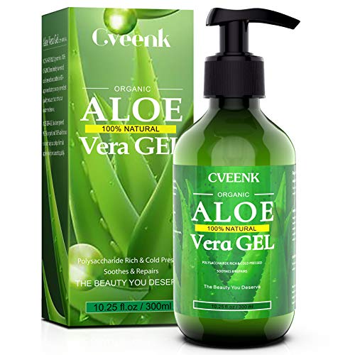 Aloe Vera Gel 300ml CVEENK Bio Aloe Vera Creme für Trockene Strapazierte Haut &...