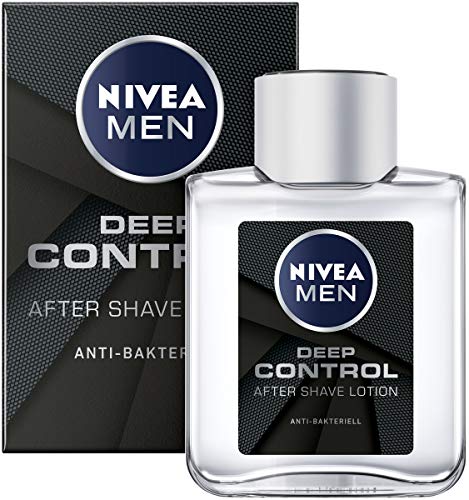 Nivea Men DEEP Control After Shave Lotion, antibakterielles After Shave, für...
