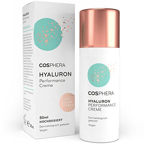 Cosphera - Hyaluron Performance Creme 50 ml - vegane Tages- und Nachtcreme...