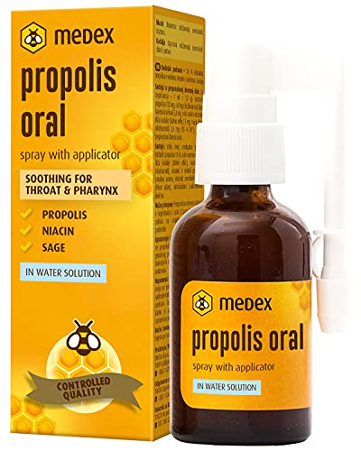 Medex Propolis Oral, Mund- und Rachenspray, wasserbasiert, OHNE Alkohol; mit...