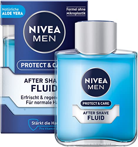 NIVEA MEN Protect & Care After Shave Fluid (100 ml), beruhigendes After Shave,...