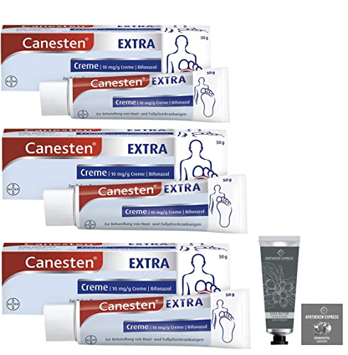 Canesten extra 3 x 50 g Sparset und einer Handcreme ODER Handseife von...